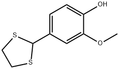 4-(1,3-DITHIOLAN-2-YL)-2-METHOXYPHENOL Struktur