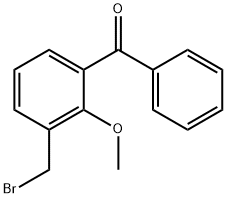 3-(bromomethyl)-2-methoxybenzophenone Struktur