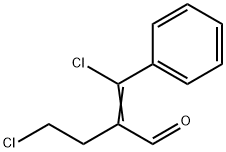 4-chloro-2-(chlorophenylmethylene)butyraldehyde Struktur