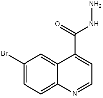 4-Quinolinecarboxylicacid,6-bromo-,hydrazide(9CI) Struktur