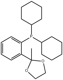 2'-(DICYCLOHEXYLPHOSPHINO)ACETOPHENONE & Struktur