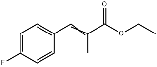 2-Propenoic acid, 3-(4-fluorophenyl)-2-Methyl-, ethyl ester Struktur