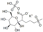 beta-d-Glucopyranose, 1-thio-, 1-[5-(methylsulfonyl)-N-(sulfooxy)pentanimidate], monopotassium salt Struktur