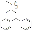 dimethyl(1-methyl-3,3-diphenylpropyl)ammonium chloride Struktur