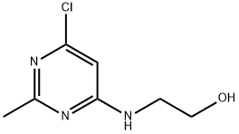 2-[(6-chloro-2-methyl-4-pyrimidinyl)amino]-1-ethanol Struktur