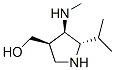 3-Pyrrolidinemethanol,4-(methylamino)-5-(1-methylethyl)-,(3R,4R,5S)-(9CI) Struktur