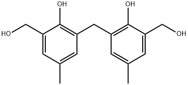 2,2'-Methylenebis[4-methyl-6-(hydroxymethyl)phenol] Struktur