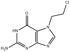 7-(beta-chloroethyl)guanine Struktur