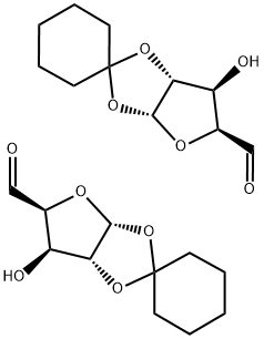 1,2-O-CYCLOHEXYLIDENE-ALPHA-D-XYLOPENTODIALDO-1,4-FURANOSE DIMER Struktur