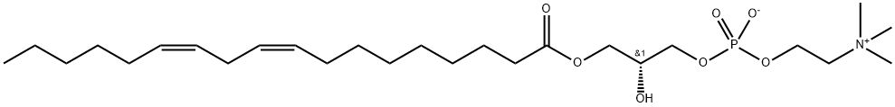 1-LINOLEOYL-2-HYDROXY-SN-GLYCERO-3-PHOSPHORYLCHOLINE Struktur