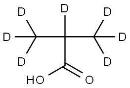 2-METHYLPROPIONIC-D7 ACID Struktur