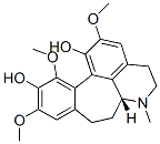 (6aR)-4,5,6,6a,7,8-Hexahydro-2,10,12-trimethoxy-6-methylbenzo[6,7]cyclohept[1,2,3-ij]isoquinoline-1,11-diol Struktur