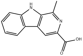 1-methyl-beta-carboline-3-carboxylic acid Struktur