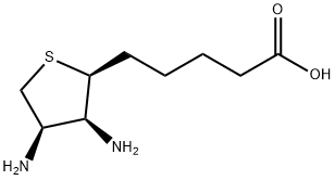 (2S,3S,4R)-CIS-5-(3,4-DIAMINOTETRAHYDRO-2-THIENYL)VALERIC ACID Struktur