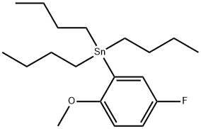 TRIBUTYL(5-FLUORO-2-METHOXYPHENYL)STANNANE Struktur