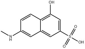 4-hydroxy-7-methylamino-2-Naphthanlenesulfonicacid Struktur