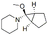 Piperidine, 1-[(1-alpha-,5-alpha-,6-alpha-)-6-methoxybicyclo[3.1.0]hex-6-yl]- (9CI) Struktur