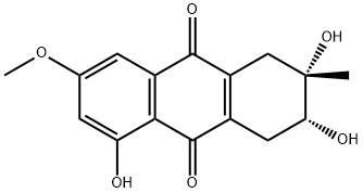 (2S,3R)-1,2,3,4-Tetrahydro-2,3,5-trihydroxy-7-methoxy-2-methyl-9,10-anthracenedione Struktur