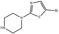 1-(5-Bromo-thiazol-2-yl)-piperazine Struktur