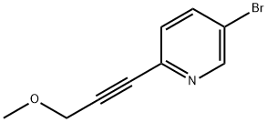 5-bromo-2-(3-methoxyprop-1-ynyl)pyridine Struktur