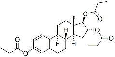 estra-1,3,5(10)-triene-3,16alpha,17beta-triol tripropionate Struktur