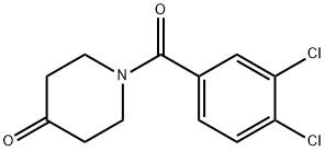 1-(3,4-dichlorobenzoyl)piperidin-4-one Struktur