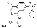 1-(4-CHLORO-7-(PYRROLIDIN-1-YLSULFONYL)ISOQUINOLIN-1-YL)GUANIDINE HYDROCHLORIDE Struktur