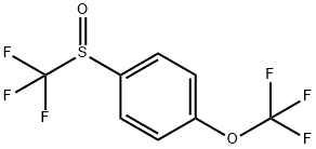 4-Trifluoromethoxyphenyl trifluoromethyl sulphoxide Struktur