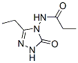 Propanamide,  N-(3-ethyl-1,5-dihydro-5-oxo-4H-1,2,4-triazol-4-yl)- Struktur