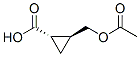Cyclopropanecarboxylic acid, 2-[(acetyloxy)methyl]-, (1S,2S)- (9CI) Struktur