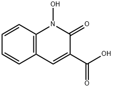 1,2-Dihydro-1-hydroxy-2-oxo-3-quinolinecarboxylic acid Struktur