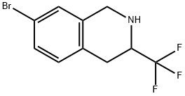 7-BROMO-1,2,3,4-TETRAHYDRO-3-(TRIFLUOROMETHYL)-ISOQUINOLINE Struktur