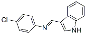 3-[N-(p-Chlorophenyl)formimidoyl]-1H-indole Struktur