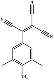 2-(4-Amino-3,5-xylyl)-1,1,2-ethenetricarbonitrile Struktur