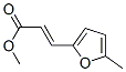 5-Methyl-2-furanpropenoic acid methyl ester Struktur