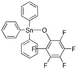 (Pentafluorophenyloxy)triphenylstannane Struktur