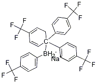 Borate(1-), tetrakis[4-(trifluoroMethyl)phenyl]-,sodiuM (1:1) Struktur