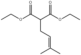 diethyl (3-methylbut-2-enyl)malonate Struktur