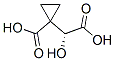 Cyclopropaneacetic acid, 1-carboxy-alpha-hydroxy-, (alphaR)- (9CI) Struktur