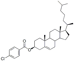 cholest-5-en-3beta-yl p-chlorobenzoate Struktur