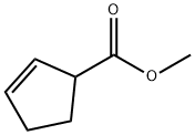 2-Cyclopentene-1-carboxylic acid methyl ester Struktur