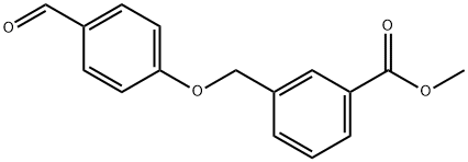 3-(4-FORMYL-PHENOXYMETHYL)-BENZOIC ACID METHYL ESTER Struktur