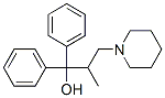 2-methyl-1,1-diphenyl-3-(1-piperidinyl)-1-propanol Struktur