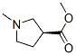 3-Pyrrolidinecarboxylicacid,1-methyl-,methylester,(3S)-(9CI) Struktur