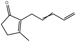 3-Methyl-2-[(Z)-2,4-pentadienyl]-2-cyclopenten-1-one Struktur