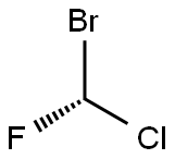 BROMOCHLOROFLUOROMETHANE Struktur