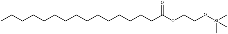 Palmitic acid 2-(trimethylsilyloxy)ethyl ester Struktur