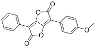 Furo[3,2-b]furan-2,5-dione, 3-(4-methoxyphenyl)-6-phenyl- Struktur