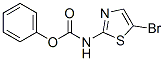 Carbamic  acid,  N-(5-bromo-2-thiazolyl)-,  phenyl  ester Struktur