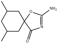 2-Amino-7,9-dimethyl-1-oxa-3-azaspiro[4.5]dec-2-en-4-one Struktur